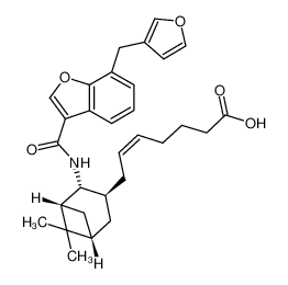 (Z)-7-((1R,2R,3S,5S)-2-(7-(furan-3-ylmethyl)benzofuran-3-carboxamido)-6,6-dimethylbicyclo[3.1.1]heptan-3-yl)hept-5-enoic acid CAS:291747-88-1 manufacturer & supplier