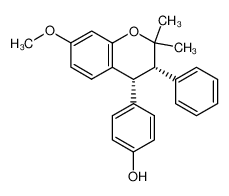 4-((3S,4R)-7-Methoxy-2,2-dimethyl-3-phenyl-chroman-4-yl)-phenol CAS:291750-29-3 manufacturer & supplier