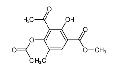 4-Acetoxy-3-acetyl-2-hydroxy-5-methyl-benzoic acid methyl ester CAS:29183-76-4 manufacturer & supplier