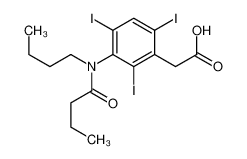 2-[3-[butanoyl(butyl)amino]-2,4,6-triiodophenyl]acetic acid CAS:29193-40-6 manufacturer & supplier