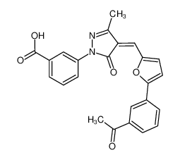 3-(4-((5-(3-acetylphenyl)furan-2-yl)methylene)-3-methyl-5-oxo-4,5-dihydro-1H-pyrazol-1-yl)benzoic acid CAS:292065-70-4 manufacturer & supplier