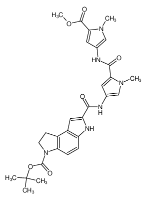 7-[5-(5-Methoxycarbonyl-1-methyl-1H-pyrrol-3-ylcarbamoyl)-1-methyl-1H-pyrrol-3-ylcarbamoyl]-1,6-dihydro-2H-pyrrolo[3,2-e]indole-3-carboxylic acid tert-butyl ester CAS:292068-92-9 manufacturer & supplier