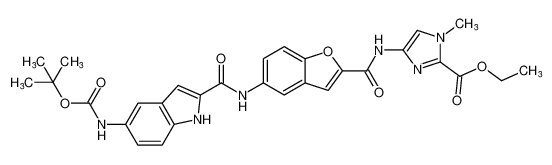 ethyl 4-(5-(5-((tert-butoxycarbonyl)amino)-1H-indole-2-carboxamido)benzofuran-2-carboxamido)-1-methyl-1H-imidazole-2-carboxylate CAS:292069-25-1 manufacturer & supplier