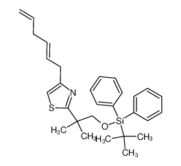 (E)-2-[2-(tert-butyldiphenylsilyloxy)-1,1-dimethylethyl]-4-(hexa-2,5-dienyl)thiazole CAS:292073-49-5 manufacturer & supplier