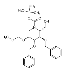 (2R,3R,4S,5R)-(3,4-dibenzyloxy-N-tert-butoxycarbonyl-5-methoxymethyloxy-2-piperidinyl)methanol CAS:292074-28-3 manufacturer & supplier