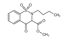 2-butyl-1,1,4-trioxo-1,2,3,4-tetrahydro-1λ6-benzo[e][1,2]thiazine-3-carboxylic acid methyl ester CAS:29209-32-3 manufacturer & supplier