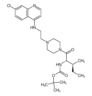 ((1S,2S)-1-{4-[2-(7-Chloro-quinolin-4-ylamino)-ethyl]-piperazine-1-carbonyl}-2-methyl-butyl)-carbamic acid tert-butyl ester CAS:292158-44-2 manufacturer & supplier