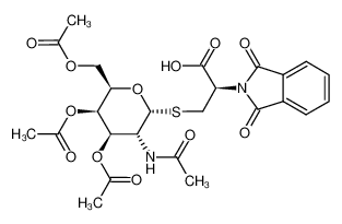 N-(phthalyl)-3-S-(3,4,6-tri-O-acetyl-2-acetamido-2-deoxy-α-D-galactopyranosyl)-L-cysteine CAS:292165-29-8 manufacturer & supplier