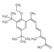 (2E,4E,6Z)-7-(3,5-di-tert-butyl-2-ethoxyphenyl)-3-methylocta-2,4,6-trienoic acid CAS:292166-83-7 manufacturer & supplier