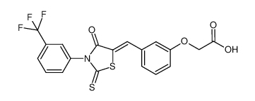 2-(3-((4-oxo-2-thioxo-3-(3-(trifluoromethyl)phenyl)thiazolidin-5-ylidene)methyl)phenoxy)acetic acid CAS:292173-97-8 manufacturer & supplier