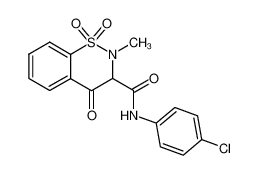 2-methyl-1,1,4-trioxo-1,2,3,4-tetrahydro-1λ6-benzo[e][1,2]thiazine-3-carboxylic acid 4-chloro-anilide CAS:29218-91-5 manufacturer & supplier