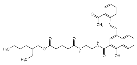 2-ethylhexyl 5-((2-(4-((2-acetylphenyl)diazenyl)-1-hydroxy-2-naphthamido)ethyl)amino)-5-oxopentanoate CAS:29229-51-4 manufacturer & supplier