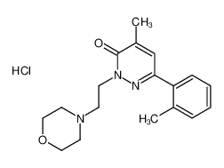 4-methyl-6-(2-methylphenyl)-2-(2-morpholin-4-ylethyl)pyridazin-3-one,hydrochloride CAS:29242-37-3 manufacturer & supplier