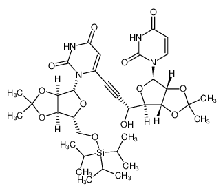 2',3'-O-isopropylidene-5'-O-(triisopropylsilyl)uridin-6-yl-(6-)7'-C)-1-(6,7-dideoxy-2,3-O-isopropylidene-β-D-allo-hept-6-ynofuranosyl)uracil CAS:292637-09-3 manufacturer & supplier