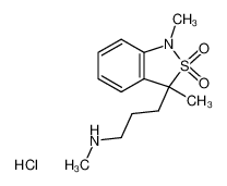 [3-(1,3-Dimethyl-2,2-dioxo-2,3-dihydro-1H-2λ6-benzo[c]isothiazol-3-yl)-propyl]-methyl-amine; hydrochloride CAS:29273-45-8 manufacturer & supplier