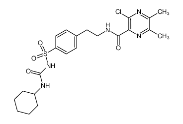 3-chloro-5,6-dimethyl-pyrazine-2-carboxylic acid 4-(cyclohexylcarbamoyl-sulfamoyl)-phenethylamide CAS:29278-21-5 manufacturer & supplier