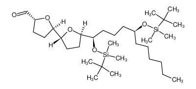 (2'R,5'R,2'R,5'R,1''R,5''S)-1-[5'-(5'-(1'',5''-Di(tert-butyldimethylsilyloxy)undecan-1''-yl)tetrahydrofuran-2'-yl)tetrahydrofuran-2'-yl]carbaldehyde CAS:292820-13-4 manufacturer & supplier