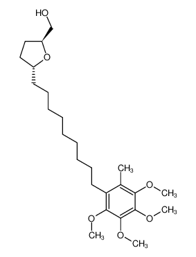 (2S,5R)-2-Hydroxymethyl-5-(9'-(2',3',4',5'-tetramethoxy-6'-methylphenyl)nonyl)tetrahydrofuran CAS:292820-17-8 manufacturer & supplier