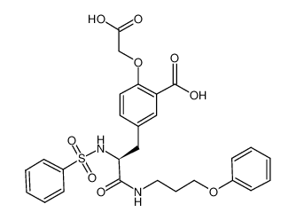 2-(carboxymethoxy)-5-{(2S)-3-oxo-3-[(3-phenoxypropyl)amino]-2-[(phenylsulfonyl)amino]propyl}benzoic acid CAS:292835-25-7 manufacturer & supplier