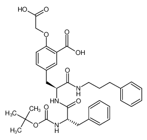 5-{(2S)-2-({(2S)-2-[(tert-butoxycarbonyl)amino]-3-phenylpropanoyl}amino)-3-oxo-3-[(3-phenylpropyl)amino]propyl}-2-(carboxymethoxy)benzoic acid CAS:292835-38-2 manufacturer & supplier