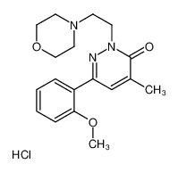 6-(2-methoxyphenyl)-4-methyl-2-(2-morpholin-4-ylethyl)pyridazin-3-one,hydrochloride CAS:29285-83-4 manufacturer & supplier