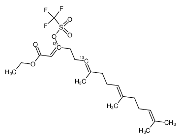 [3,6-bis-13C]ethyl 3-(trifluoromethylsulfonyloxy)hexadeca-7,11,15-dimethyl-2(E),6(E),10(E),14-tetranoate CAS:292850-85-2 manufacturer & supplier