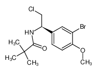 N-[(R)-1-(3-Bromo-4-methoxy-phenyl)-2-chloro-ethyl]-2,2-dimethyl-propionamide CAS:292865-34-0 manufacturer & supplier