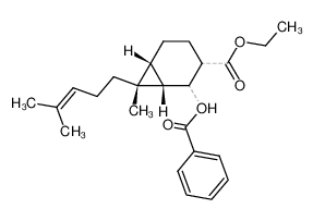 (1S,6R,7R)-2-Benzoyloxy-7-methyl-7-(4-methyl-pent-3-enyl)-bicyclo[4.1.0]heptane-3-carboxylic acid ethyl ester CAS:29292-58-8 manufacturer & supplier