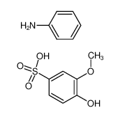 4-Hydroxy-3-methoxy-benzenesulfonic acid; compound with phenylamine CAS:29328-35-6 manufacturer & supplier