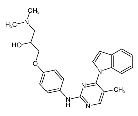 2-{4-[2-Hydroxy-3-(N,N -dimethylamino)propoxy]anilino}-4-(indol-1-yl)-5-methylpyrimidine CAS:293292-20-3 manufacturer & supplier