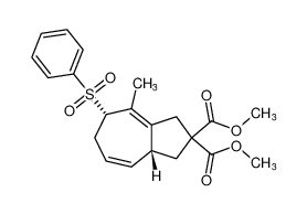 rel-dimethyl (3aR,7S)-8-methyl-7-(phenylsulfonyl)-3,3a,6,7-tetrahydroazulene-2,2(1H)-dicarboxylate CAS:293295-52-0 manufacturer & supplier