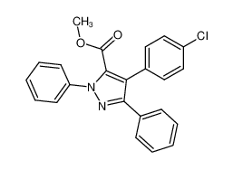 4-(4-Chloro-phenyl)-2,5-diphenyl-2H-pyrazole-3-carboxylic acid methyl ester CAS:293322-54-0 manufacturer & supplier