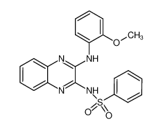 N-(3-(2-methoxyphenylamino)quinoxalin-2-yl)benzenesulfonamide CAS:293324-39-7 manufacturer & supplier