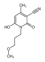 2-hydroxy-1-(3-methoxypropyl)-4-methyl-6-oxopyridine-3-carbonitrile CAS:29333-76-4 manufacturer & supplier