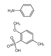 2-Methoxy-5-methyl-benzenesulfonic acid; compound with phenylamine CAS:29337-26-6 manufacturer & supplier