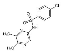 4-chloro-N-(5,6-dimethyl-[1,2,4]triazin-3-yl)-benzenesulfonamide CAS:29341-03-5 manufacturer & supplier