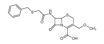 (6R)-7t-(2-benzylsulfanyl-acetylamino)-3-methoxymethyl-8-oxo-(6rH)-5-thia-1-aza-bicyclo[4.2.0]oct-2-ene-2-carboxylic acid CAS:29348-53-6 manufacturer & supplier