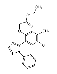 [4-Chloro-5-methyl-2-(2-phenyl-2H-pyrazol-3-yl)-phenoxy]-acetic acid ethyl ester CAS:293740-20-2 manufacturer & supplier