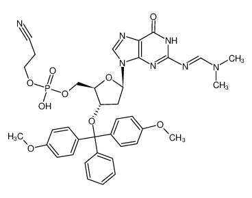 5'-O-[3'-O-dimethoxytrityl-(2N-dimethylaminomethylene-2'-deoxyguanosine)] 2-cyanoethyl phosphate CAS:293749-91-4 manufacturer & supplier