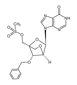 (1S,3R,4R,7S)-7-benzyloxy-3-(hypoxanthin-9-yl)-1-methanesulfonyloxymethyl-2,5-dioxabicyclo[2.2.1]heptane CAS:293751-38-9 manufacturer & supplier