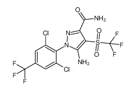 1H-Pyrazole-3-carboxamide,5-amino-1-[2,6-dichloro-4-(trifluoromethyl)phenyl]-4-[(trifluoromethyl)sulfonyl]- CAS:293752-45-1 manufacturer & supplier