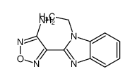 4-(1-ethylbenzimidazol-2-yl)-1,2,5-oxadiazol-3-amine CAS:293760-29-9 manufacturer & supplier