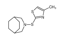 3-(4-methyl-thiazol-2-ylsulfanyl)-3-aza-bicyclo[3.2.2]nonane CAS:2939-50-6 manufacturer & supplier