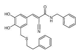 N-benzyl-2-cyano-3-(3',4'-dihydroxy-5'-(phenethylthiomethyl)phenyl) acrylamide CAS:294191-43-8 manufacturer & supplier