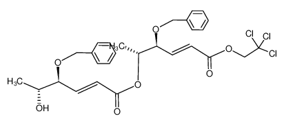 (E)-(4S,5R)-4-Benzyloxy-5-hydroxy-hex-2-enoic acid (E)-(1R,2S)-2-benzyloxy-1-methyl-4-(2,2,2-trichloro-ethoxycarbonyl)-but-3-enyl ester CAS:294198-61-1 manufacturer & supplier