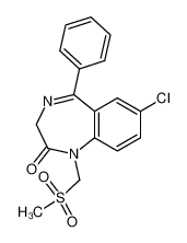 7-chloro-1-methanesulfonylmethyl-5-phenyl-1,3-dihydro-benzo[e][1,4]diazepin-2-one CAS:29442-88-4 manufacturer & supplier