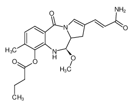 3-(9-butyryloxy-11-methoxy-8-methyl-5-oxo-5,10,11,11a-tetrahydro-1H-benzo[e]pyrrolo[1,2-a][1,4]diazepin-2-yl)-acrylamide CAS:29455-49-0 manufacturer & supplier