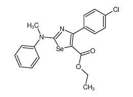 ethyl 4-(4-chlorophenyl)-2-[(methyl)(phenyl)amino]-1,3-selenazole-5-carboxylate CAS:294644-66-9 manufacturer & supplier