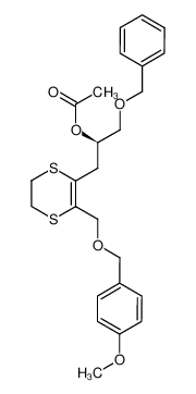 Acetic acid (R)-1-benzyloxymethyl-2-[3-(4-methoxy-benzyloxymethyl)-5,6-dihydro-[1,4]dithiin-2-yl]-ethyl ester CAS:294660-36-9 manufacturer & supplier