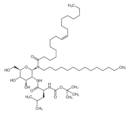 ((S)-1-{(2R,3R,4R,5S,6R)-4,5-Dihydroxy-6-hydroxymethyl-2-[((Z)-octadec-9-enoyl)-tetradecyl-amino]-tetrahydro-pyran-3-ylcarbamoyl}-3-methyl-butyl)-carbamic acid tert-butyl ester CAS:294664-83-8 manufacturer & supplier